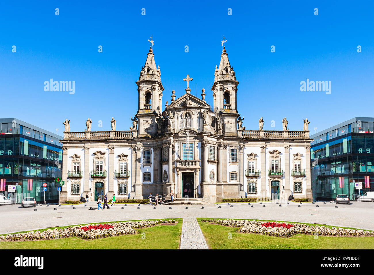 BRAGA, PORTUGAL - 11. Juli: Sao Marcos Krankenhaus am 11. Juli 2014 in Braga, Portugal Stockfoto