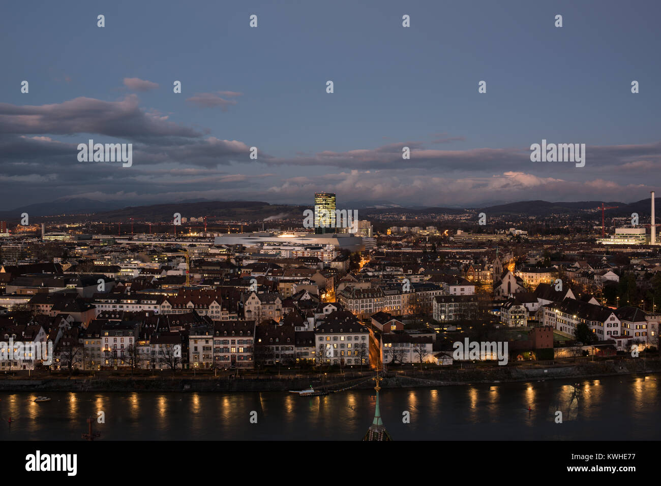 Basel, Schweiz, Stadtbild Stockfoto