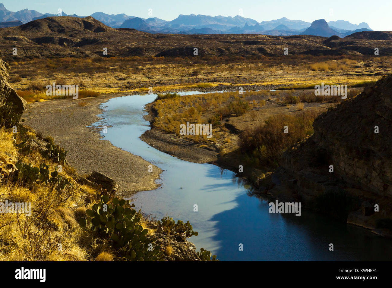 Rio Grande Fluss im Big Bend National Park, Texas Stockfoto