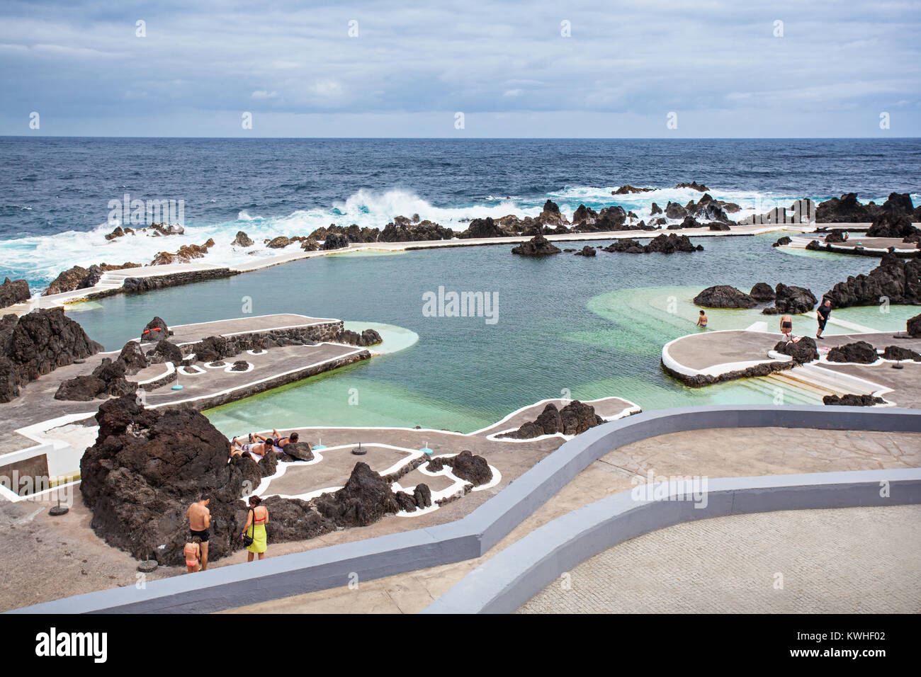 Lava pools in Porto Moniz, Insel Madeira, Portugal Stockfoto