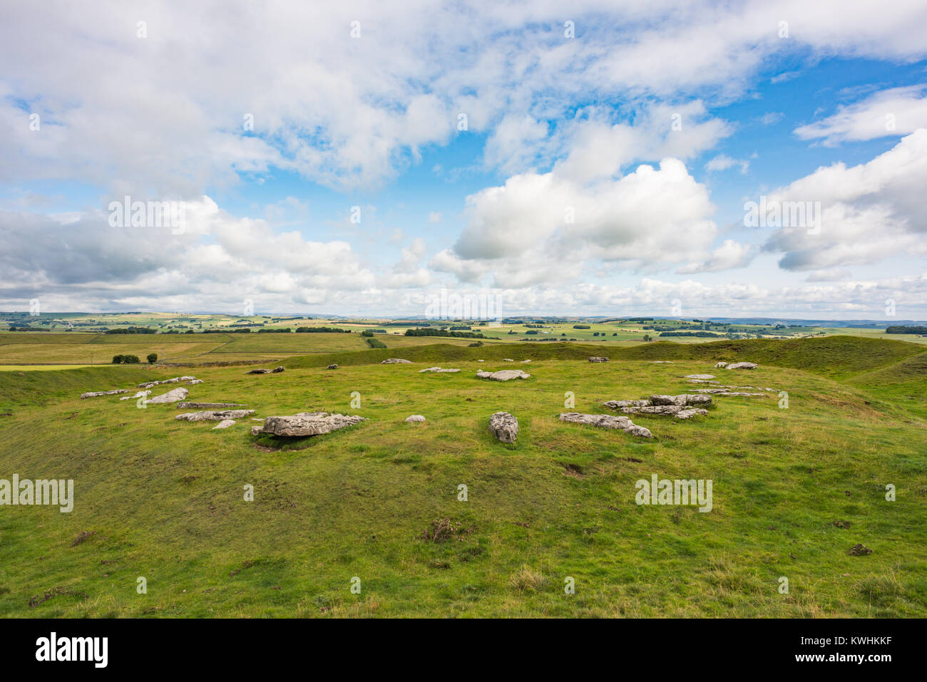 Arbor Low Stone Circle, Derbyshire, England, Großbritannien Stockfoto