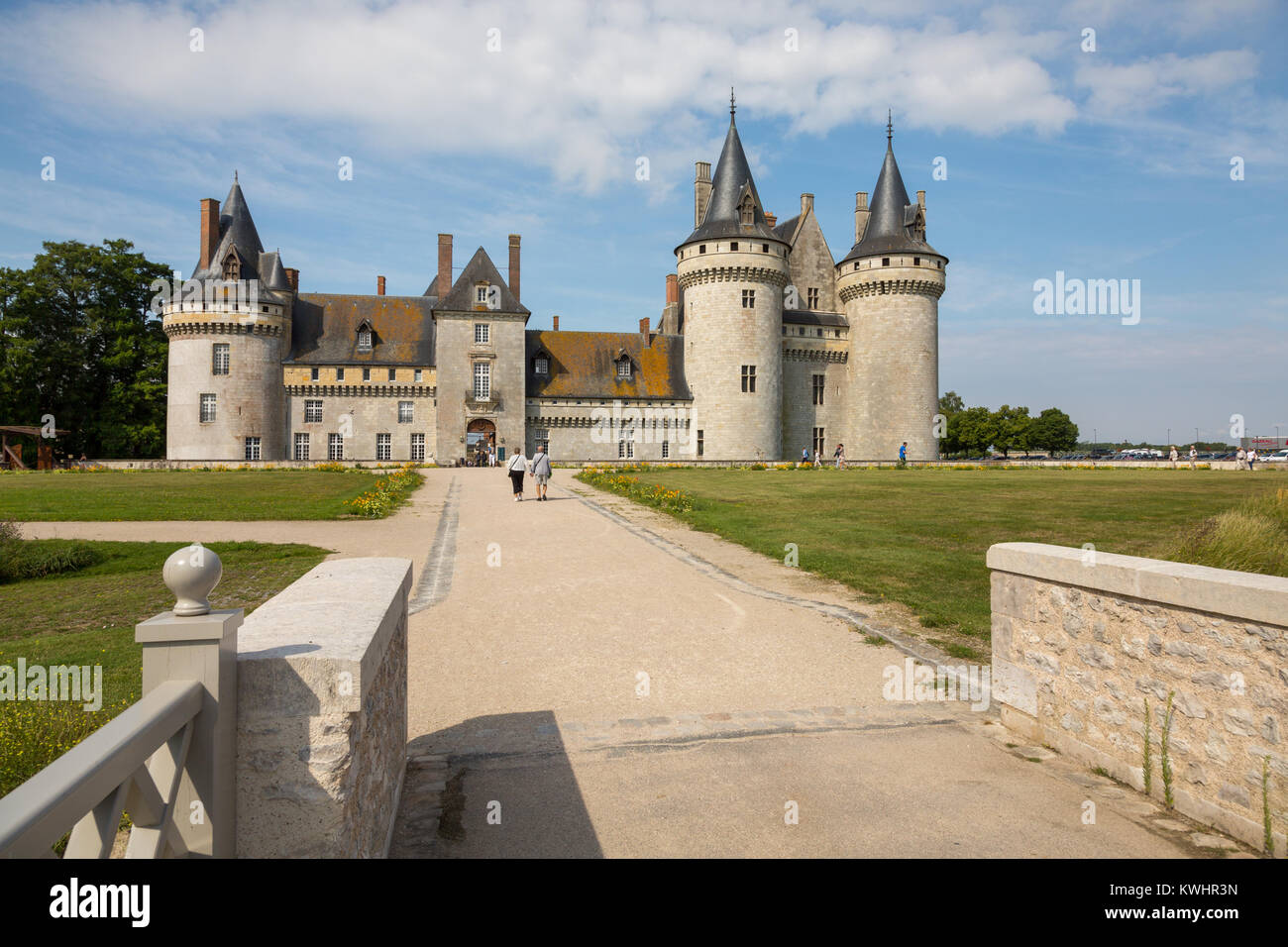 Anzeigen von Château de Sully-sur-Loire, Frankreich, Europa. Stockfoto