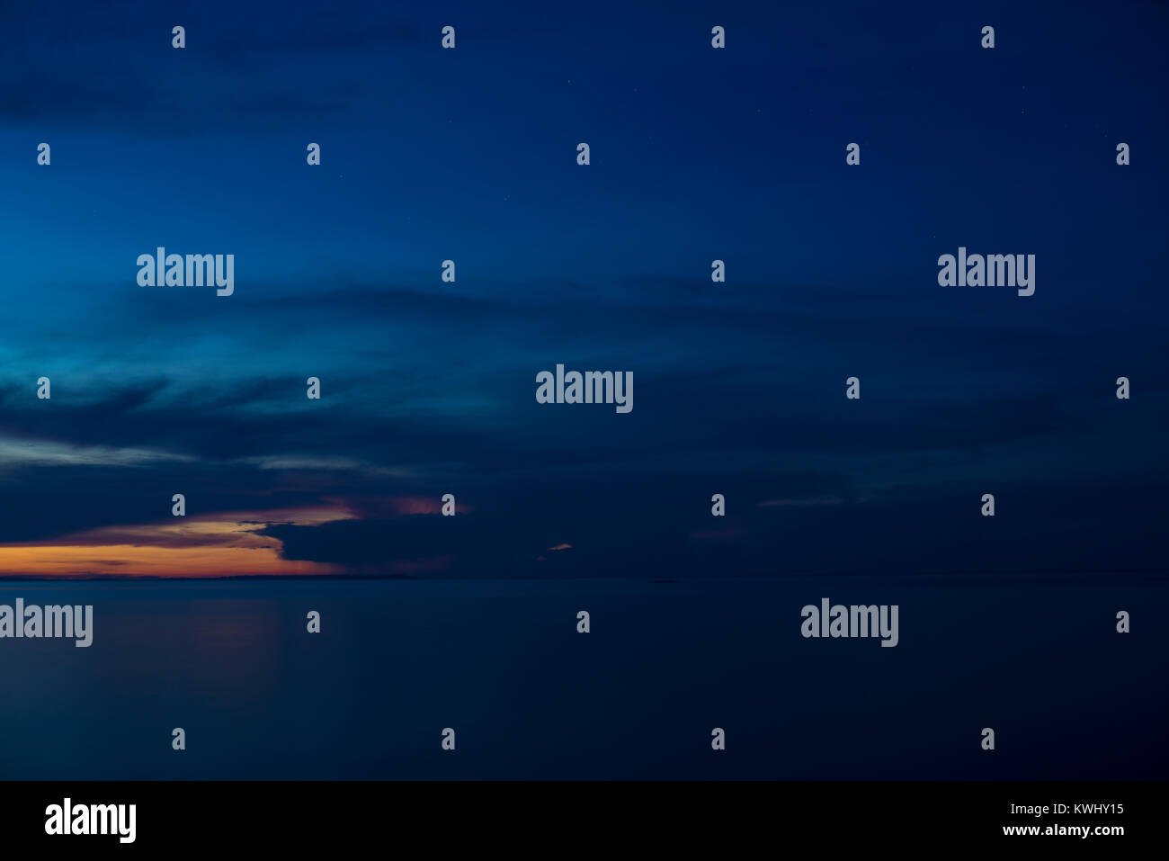 Sonnenuntergang über dem Pazifik Stockfoto