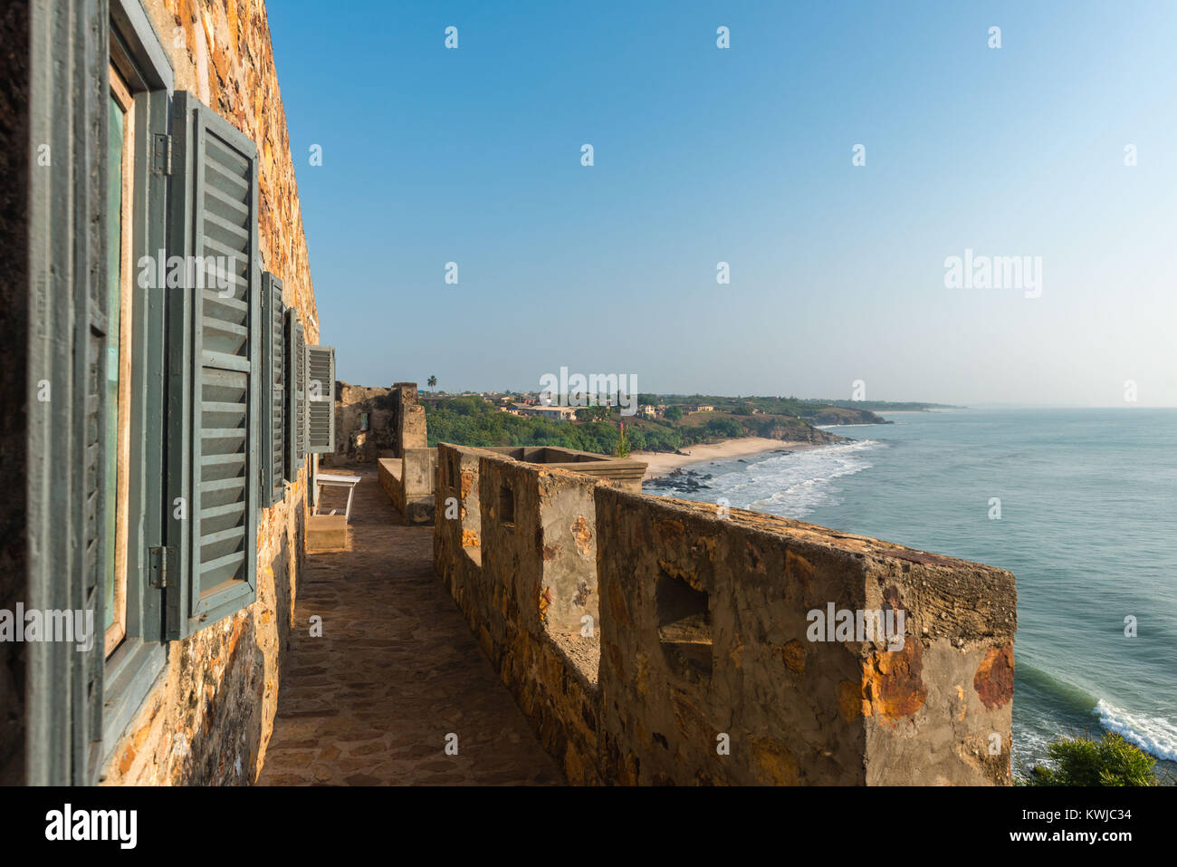 Fort Good Hope, UNESCO-Weltkulturerbe, Senya Beraku, Gold Coast, Central Region, Ghana, Afrika Stockfoto