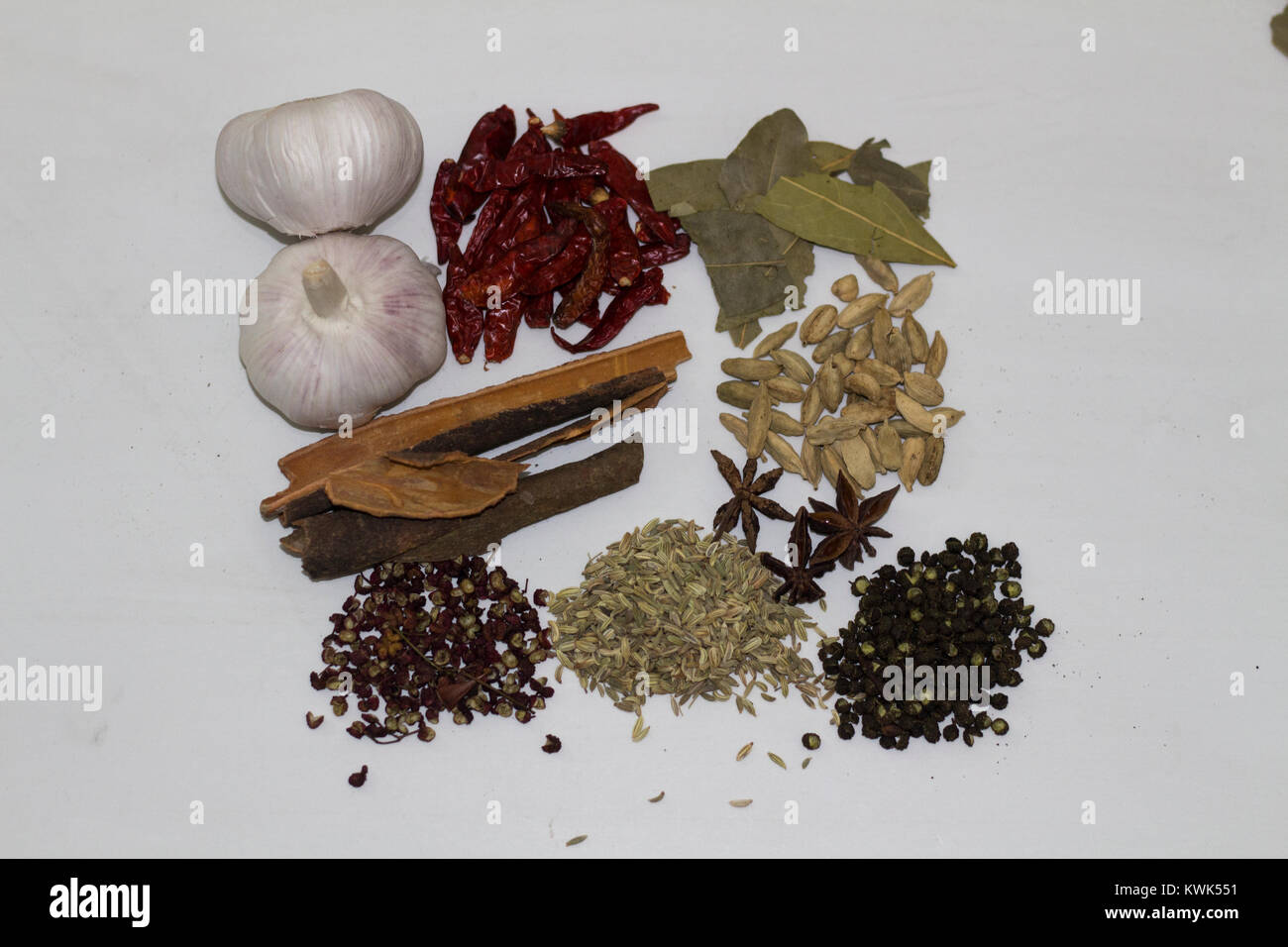 Indische Gewürze Garam Masala/Kochen/Zutat Stockfoto