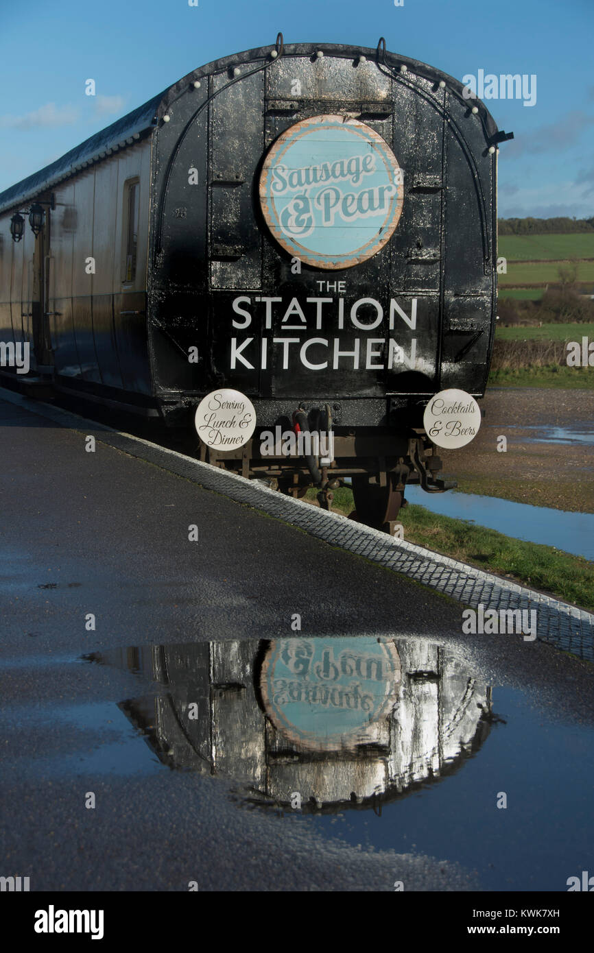 Die Station Küche West Bay Dorset Stockfoto