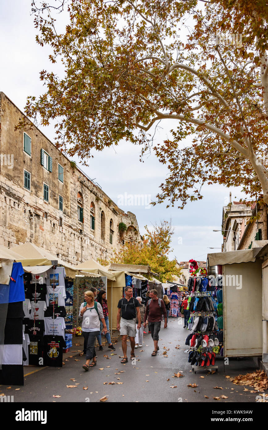 Split Sonntag Flohmarkt, Kroatien Stockfoto