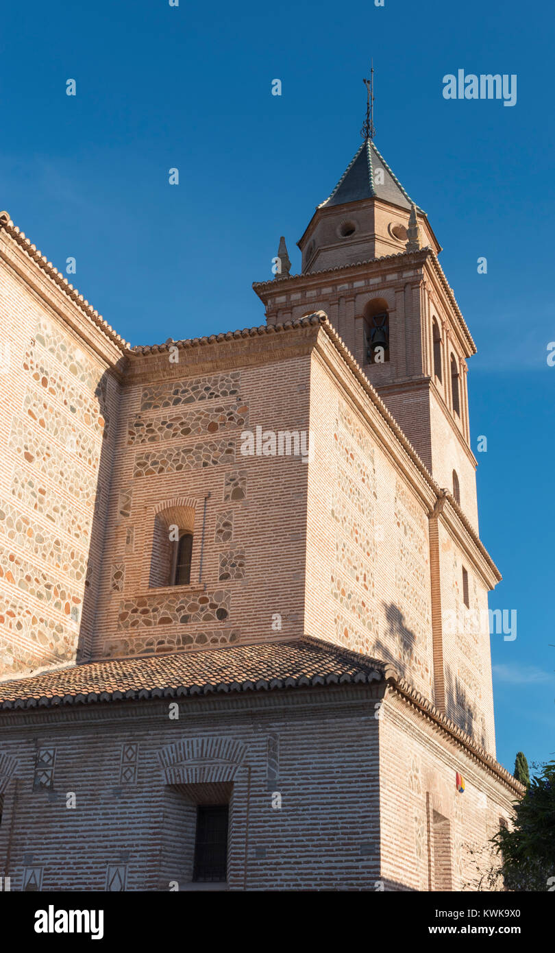 Der Palast von Karl V innerhalb der Nasriden Befestigung der Alhambra, Granada, Spanien Stockfoto
