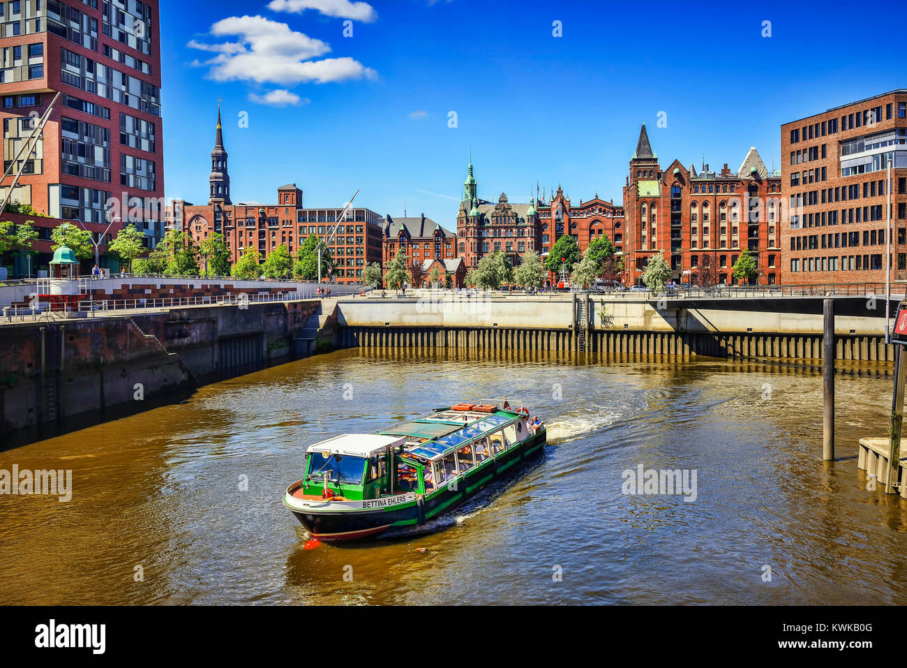 Magdeburger Hafen in der Hafen City Hamburg, Deutschland, Europa, Magdeburger Hafen in der Hafencity von Hamburg, Deutschland, Europa Stockfoto