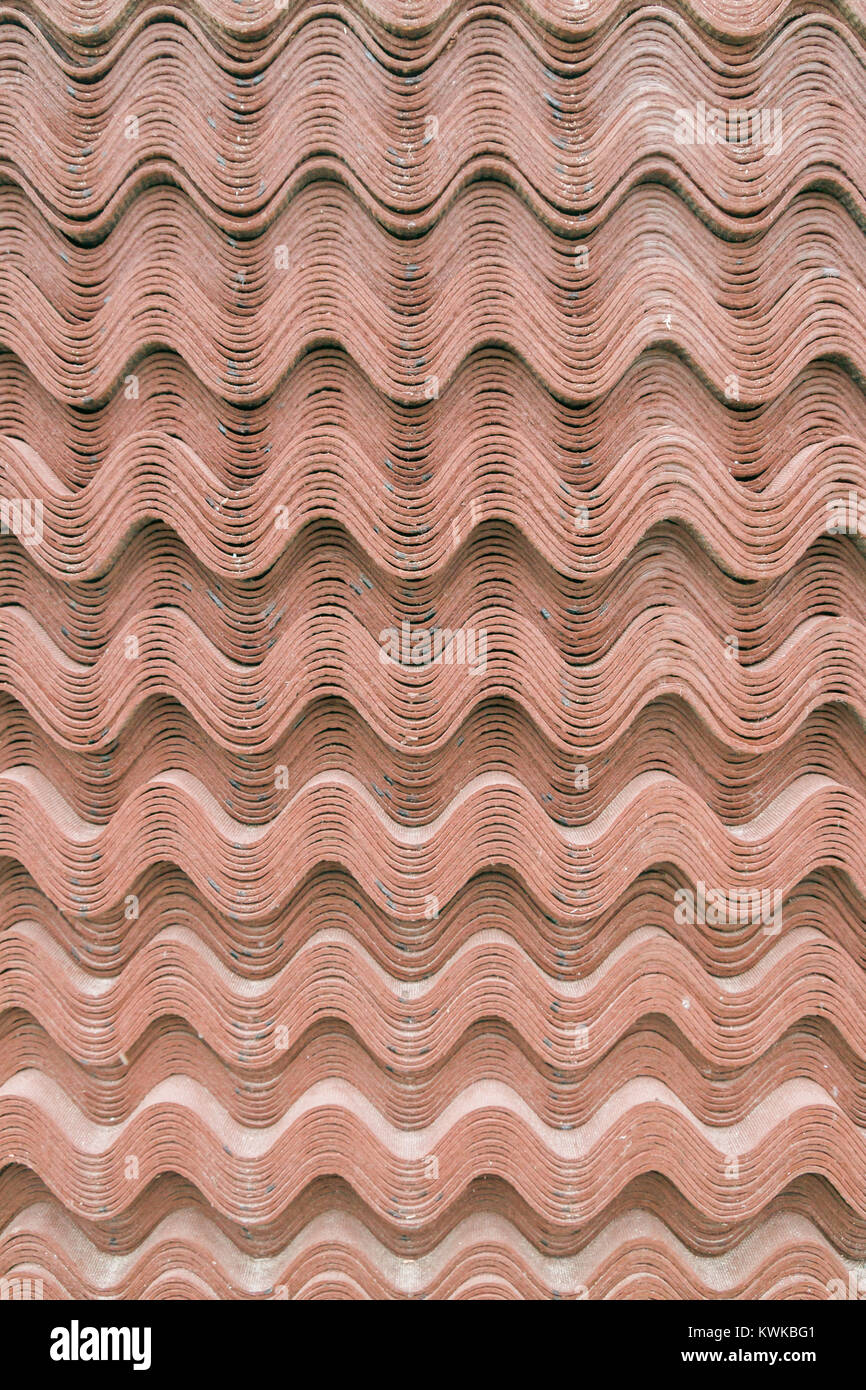 Building Material Blatt Ondulina Brown Stockfoto