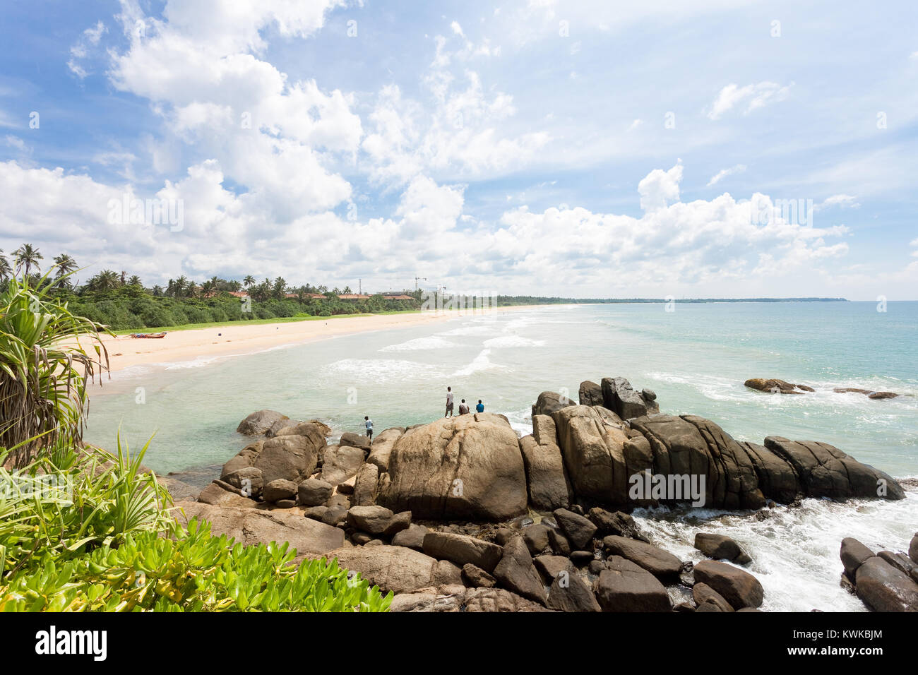 Asien - Sri Lanka - induruwa - Wilde und beeindruckende Strand Landschaft Stockfoto
