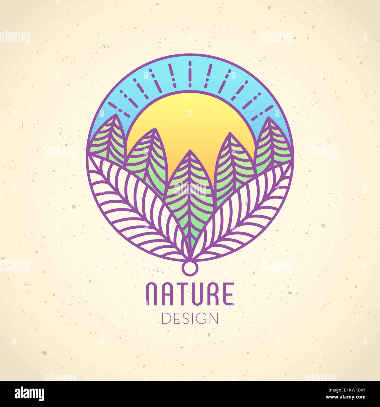 Logo der Natur Stock Vektor