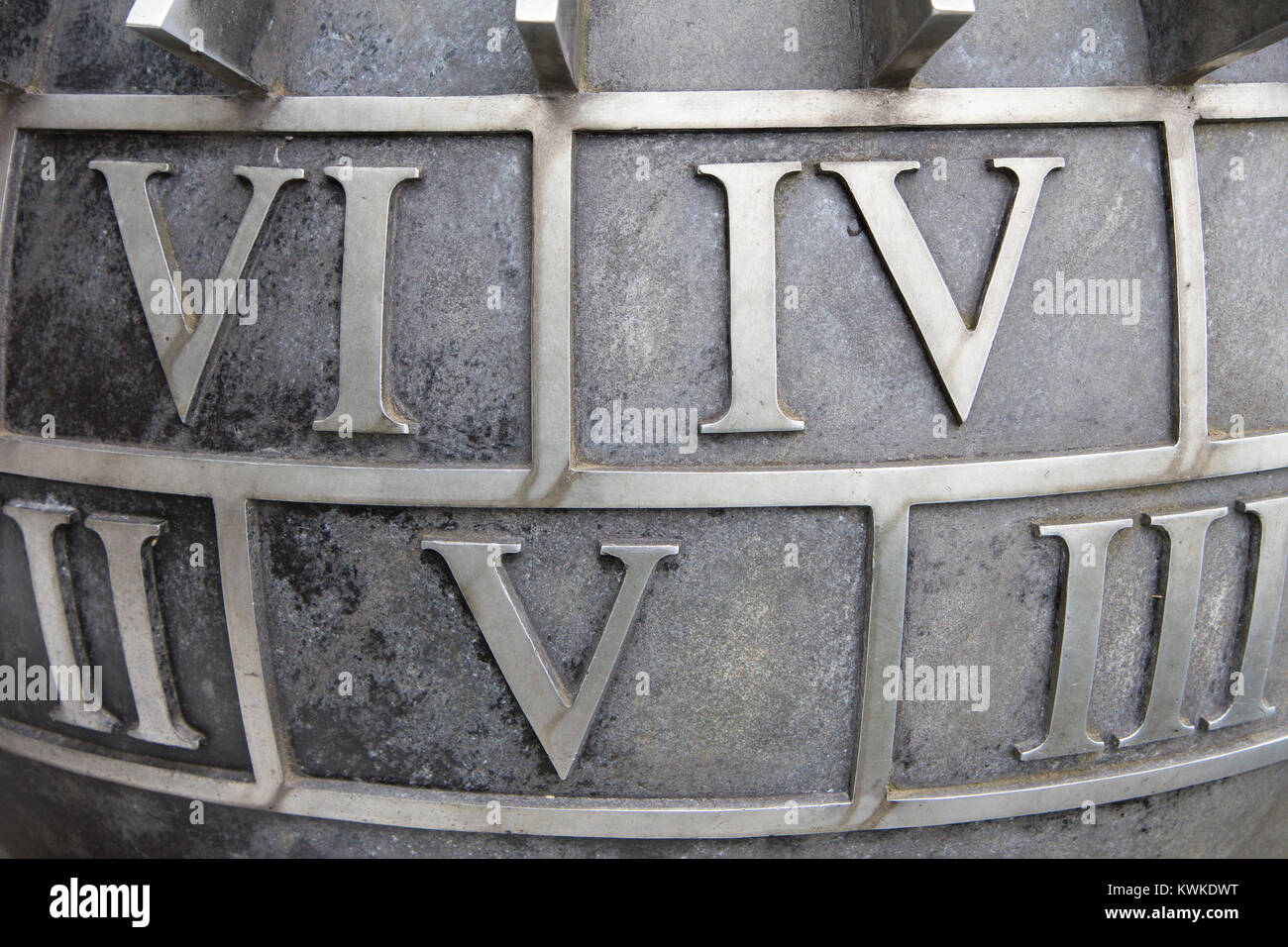 Römische Ziffern Stockfoto