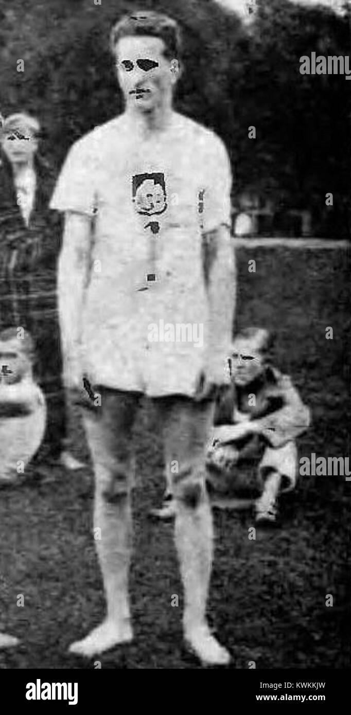 Porträt von Zygmunt Weiss (1924–2003), polnischer Sportjournalist und Olympiasieger, bekannt für seine Beiträge zu Leichtathletik und Medien im Polen des 20. Jahrhunderts. Stockfoto