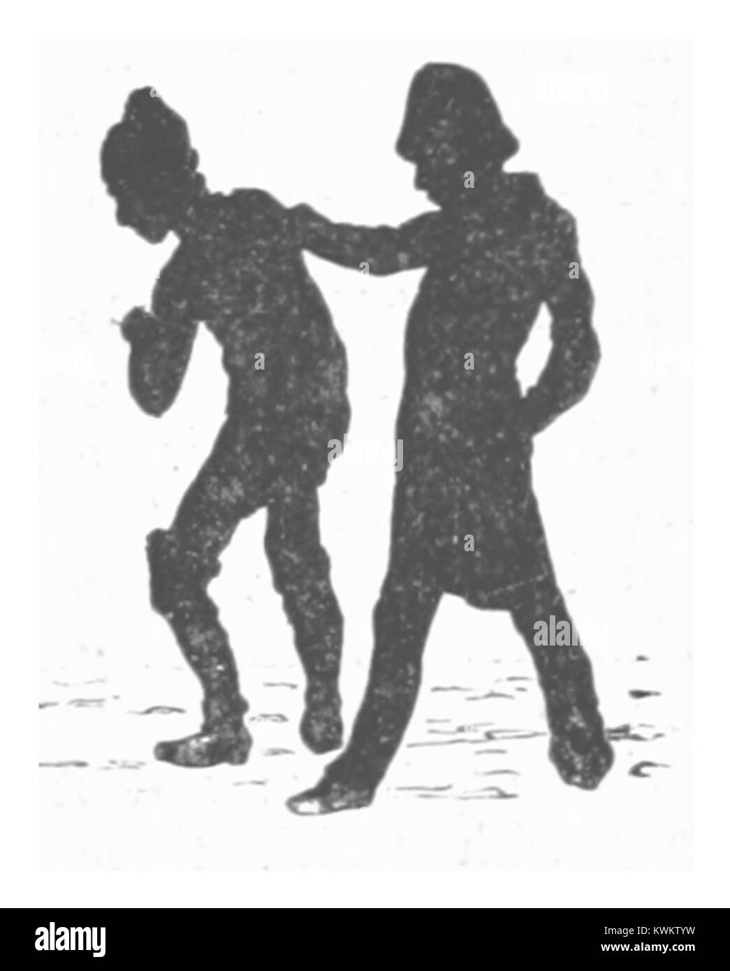 Eine Illustration des britischen Künstlers Harry Furniss aus dem Jahr 1885 veranschaulicht den Illustrationsstil des späten 19. Jahrhunderts und kombiniert detaillierte Linienarbeiten mit narrativen Bildern, die typisch für viktorianische Kunst sind. Stockfoto