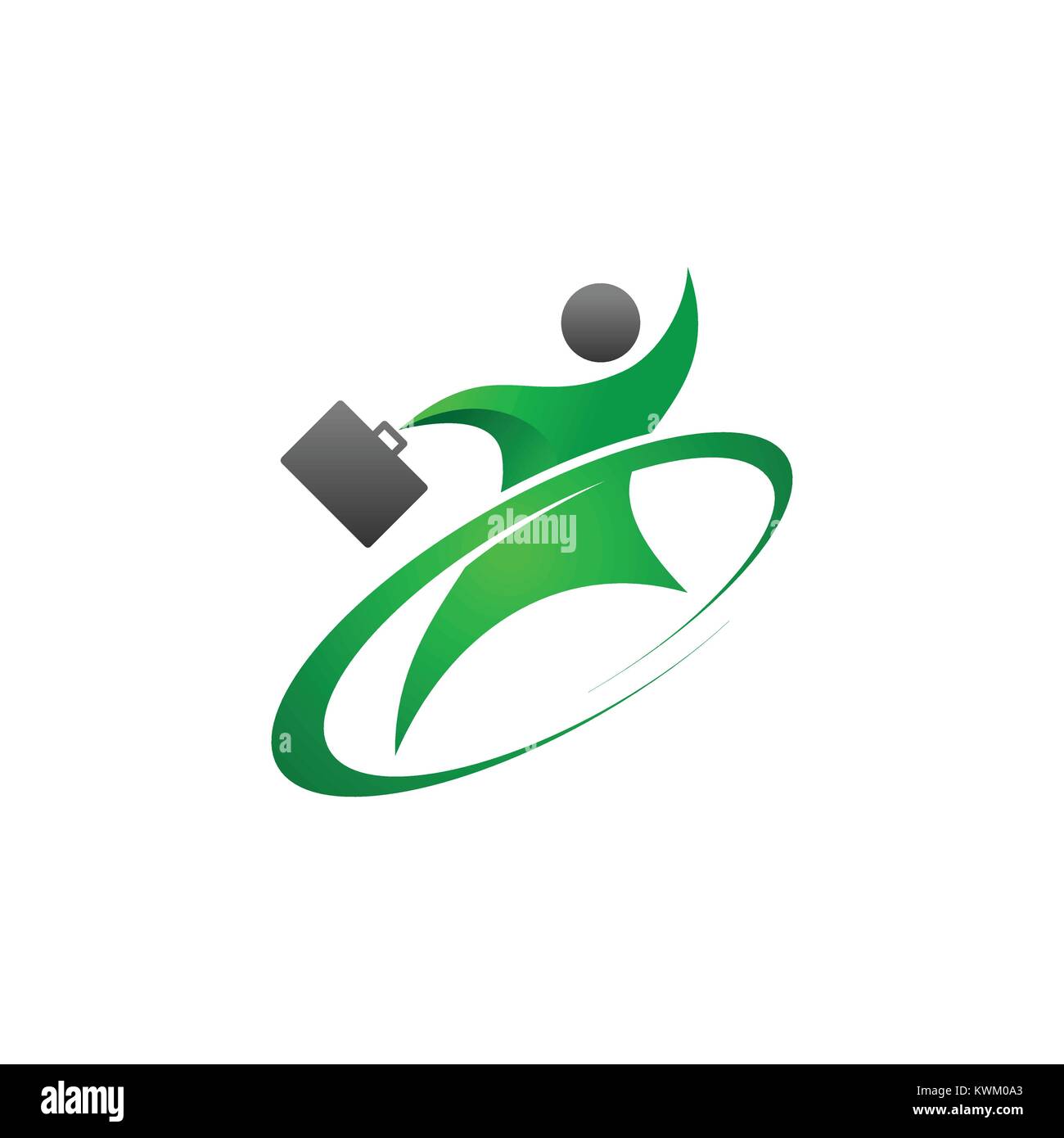 Abstrakte Menschen logo Stock Vektor