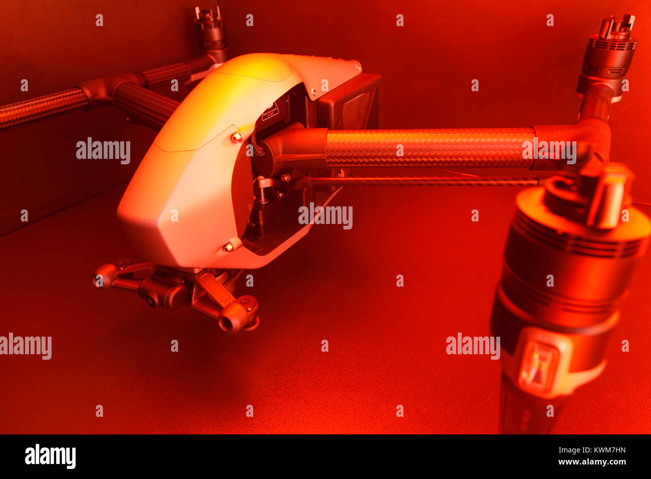 DJI Inspire 2-Drohne, Quadcopter mit abnehmbaren 4 K Gimbal Stockfoto