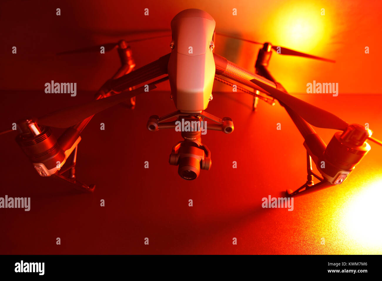 DJI Inspire 2-Drohne, Quad, Stockfoto