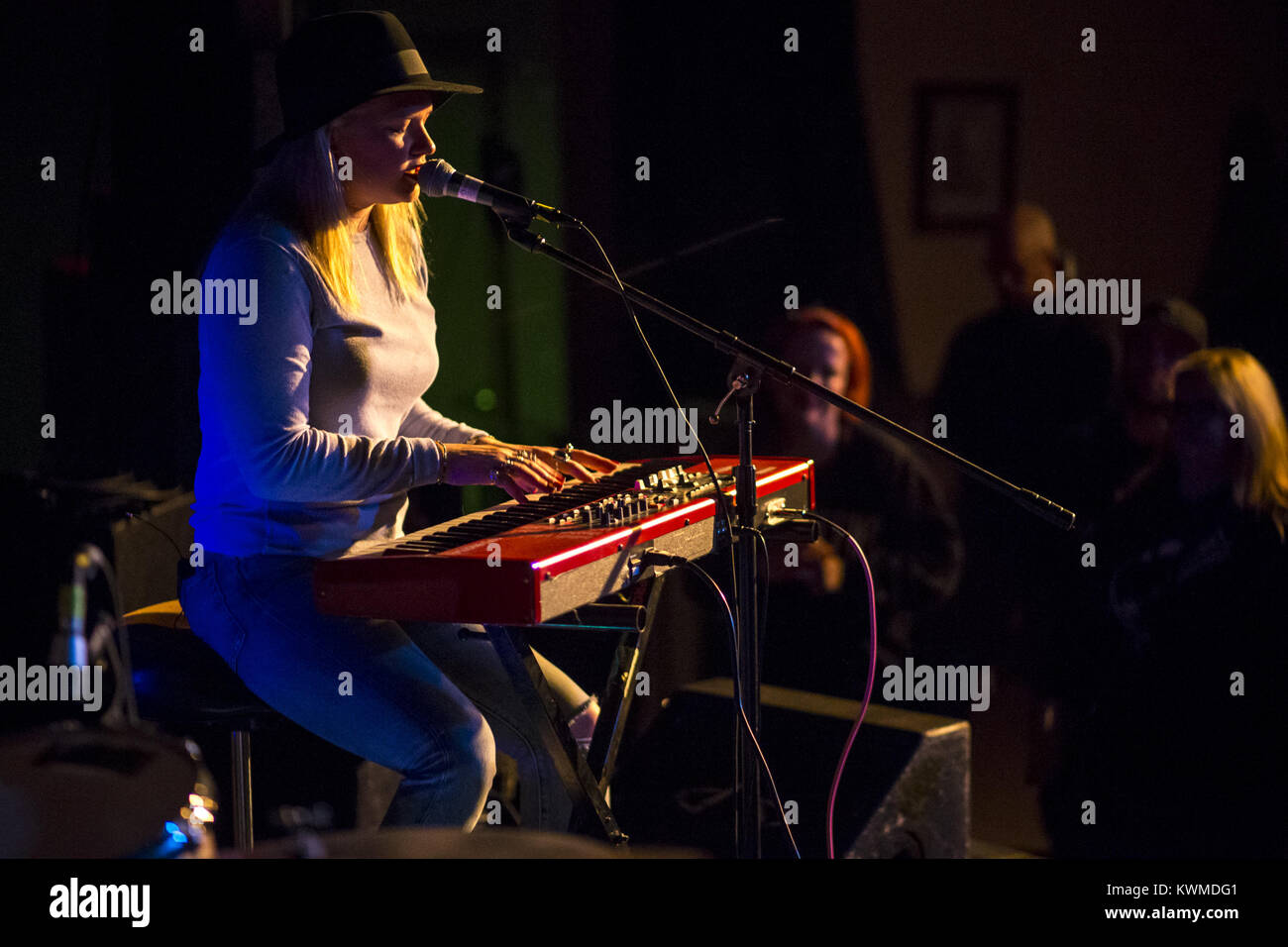 Davenport, Iowa, USA. 10 Nov, 2017. Tennessee geborene Künstler Lolo führt während der ersten Nacht von GAS Futter & Saatgut Festival im Dorf Theater im East Village von Davenport am Donnerstag, den 9. November 2017. Credit: Andy Abeyta/Viererkabel - Zeiten/ZUMA Draht/Alamy leben Nachrichten Stockfoto