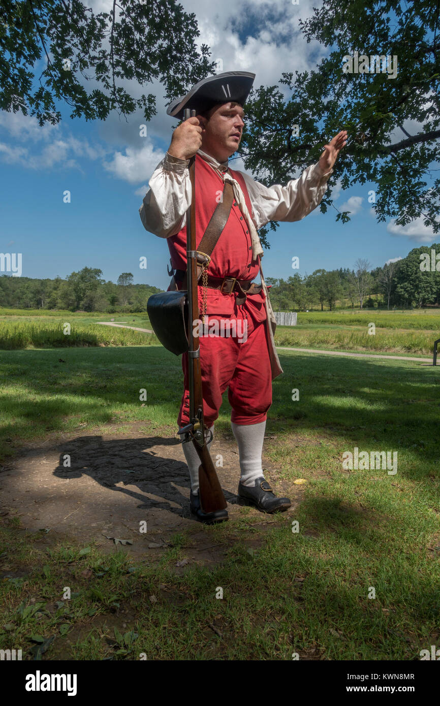 Fort Notwendigkeit National Battlefield, Pennsylvania, United States. Stockfoto