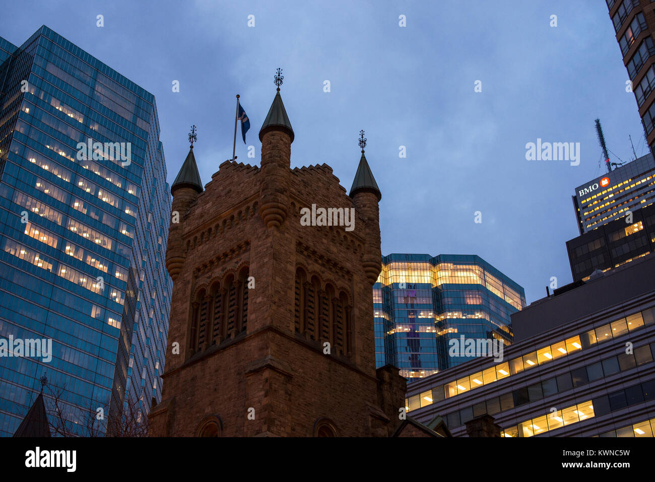 Downtown Toronto Turm Stockfoto