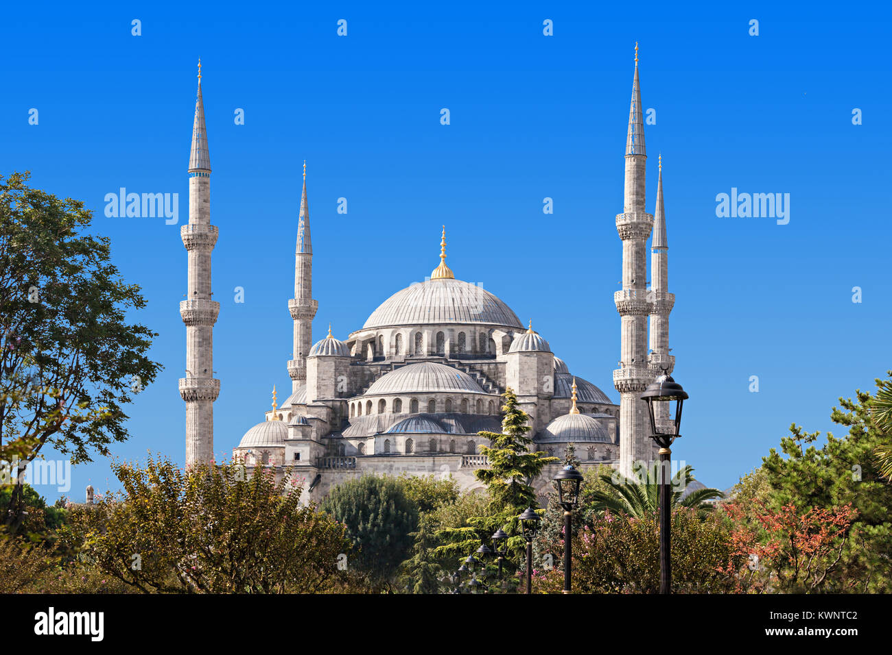 Die Blaue Moschee (Sultanahmet Moschee) in Istanbul, Türkei Stockfoto