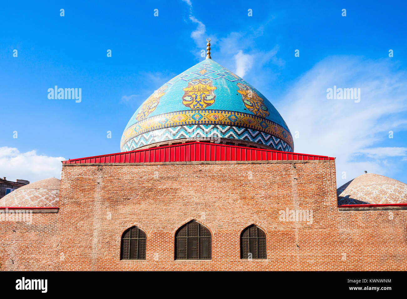 Die Blaue Moschee (Armenisch: Kapuyt Mzkit) ist ein 18-ten Jahrhundert schiitischen Moschee in Jerewan, Armenien Stockfoto
