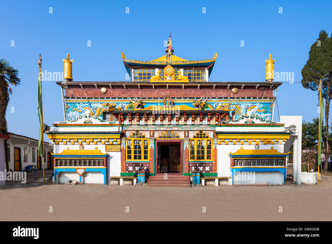 Alte Ghoom Kloster ist an Ghum in der Nähe von Darjeeling im Bundesstaat Westbengalen, Indien. Das Kloster der Gelug-schule des Tibetischen Buddhismus. Stockfoto