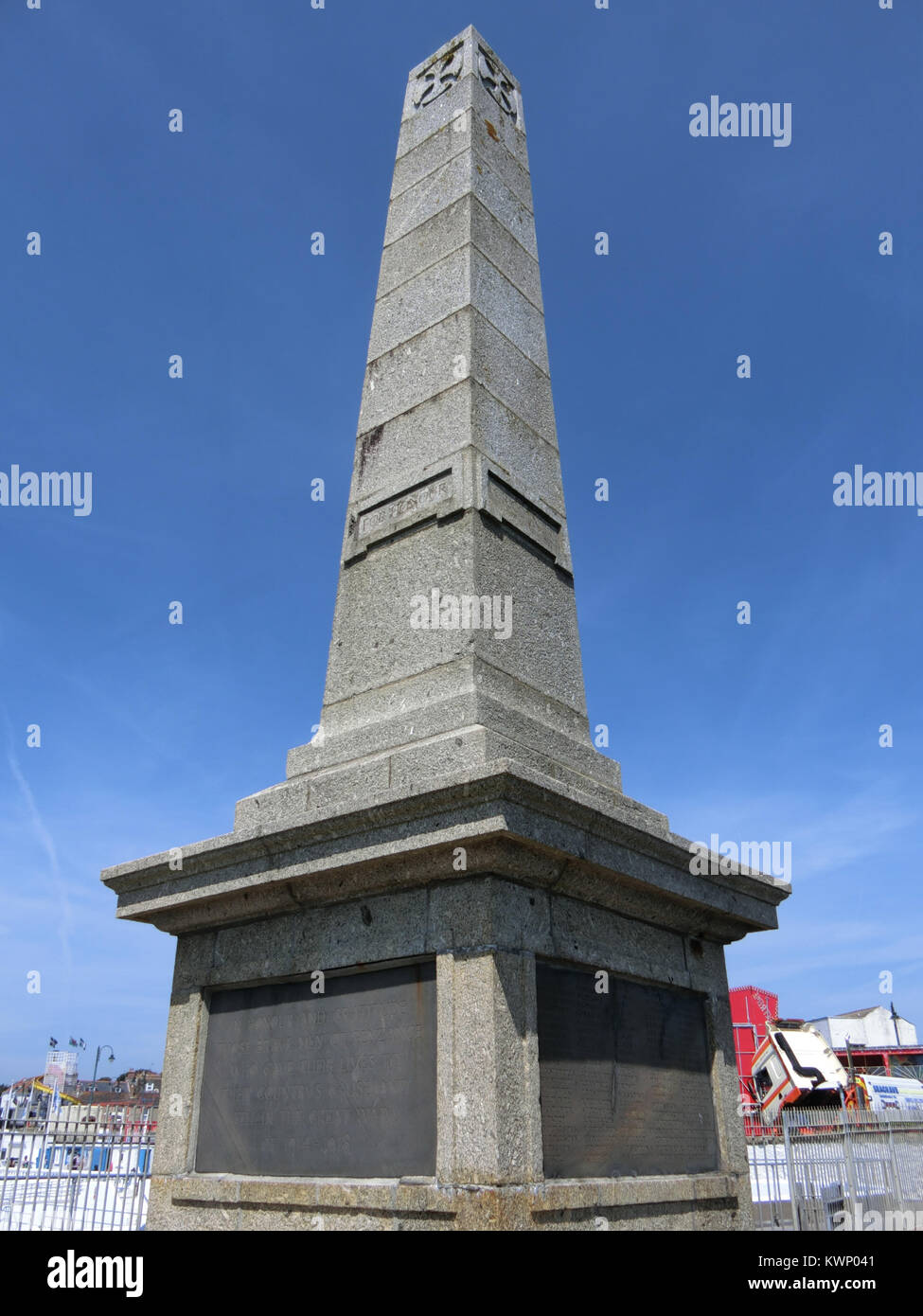 Ersten Weltkrieg ein Kriegerdenkmal, Penzance, Cornwall, England, Großbritannien Stockfoto