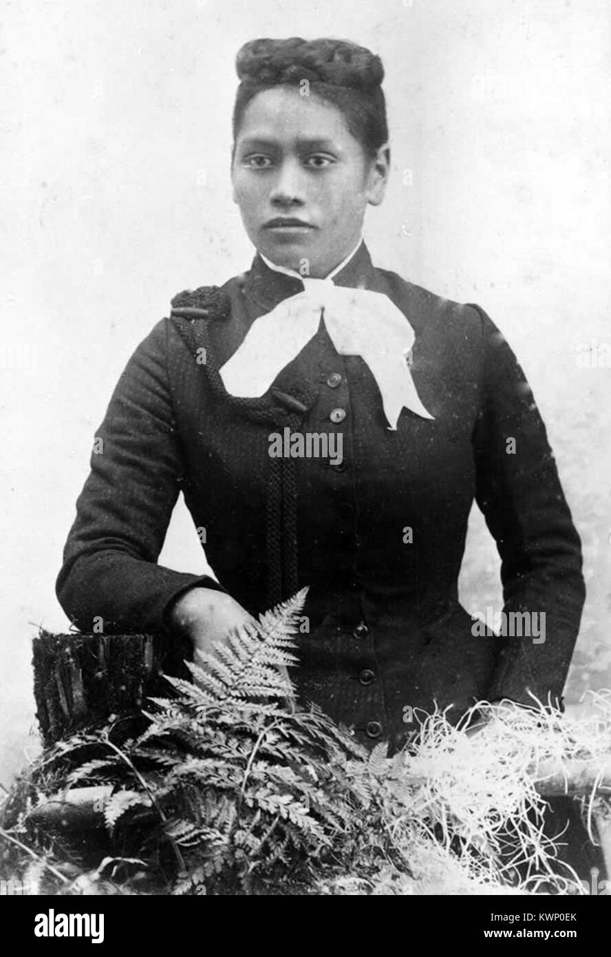 Meri te Tai Mangakāhia, ein Mitglied der Kotahitanga Bewegung in den 1890er Jahren, der argumentierte, dass Frauen die gleichen Stimmrechte der Māori-Parlament Stockfoto