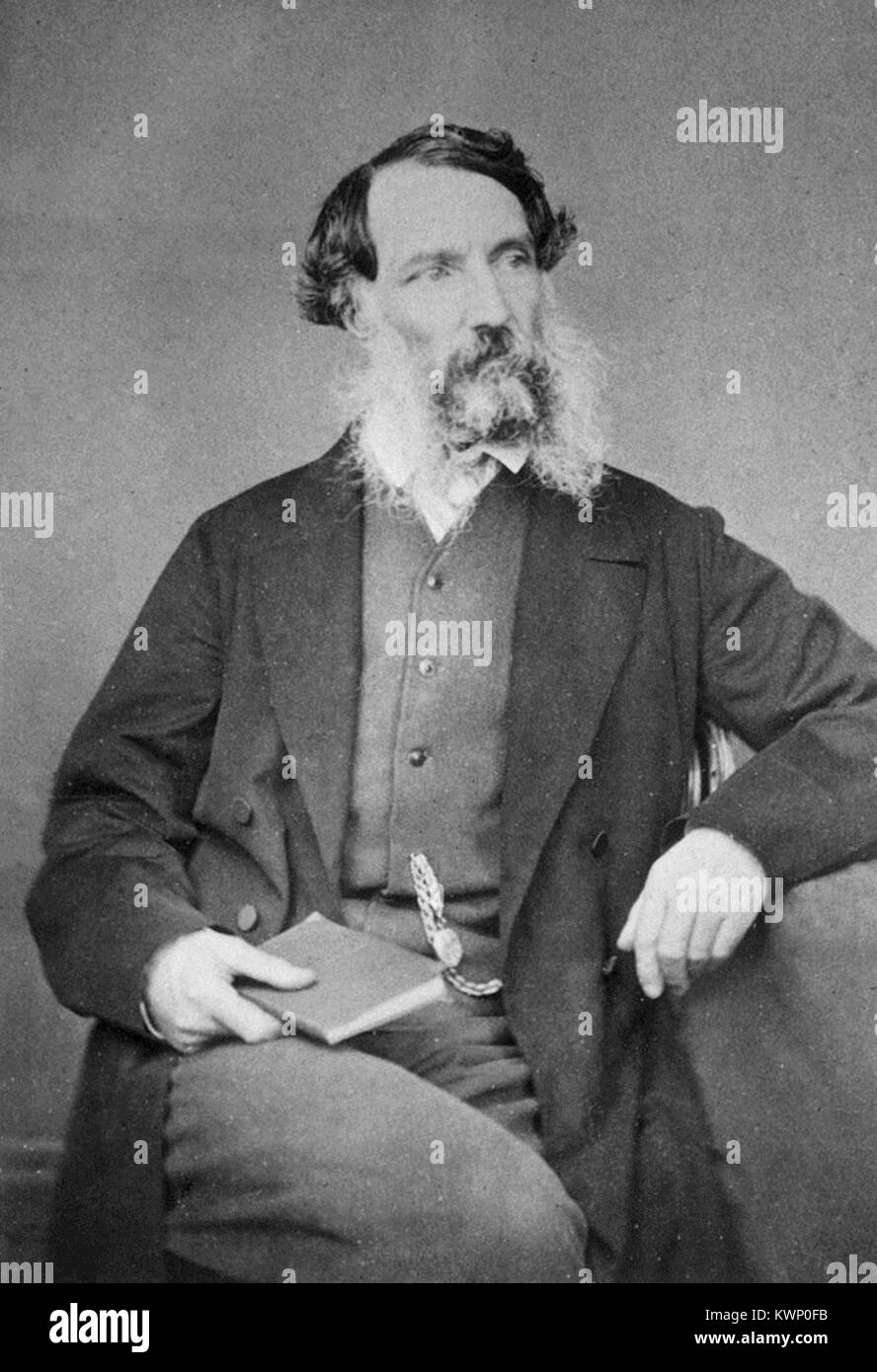 Edward John Eyre, Englisch Land Explorer des australischen Kontinents, koloniale Administrator, und umstrittenen Gouverneur von Jamaika Stockfoto