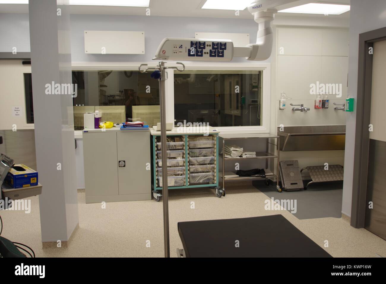 Moderne britische Krankenhaus Op. Stockfoto