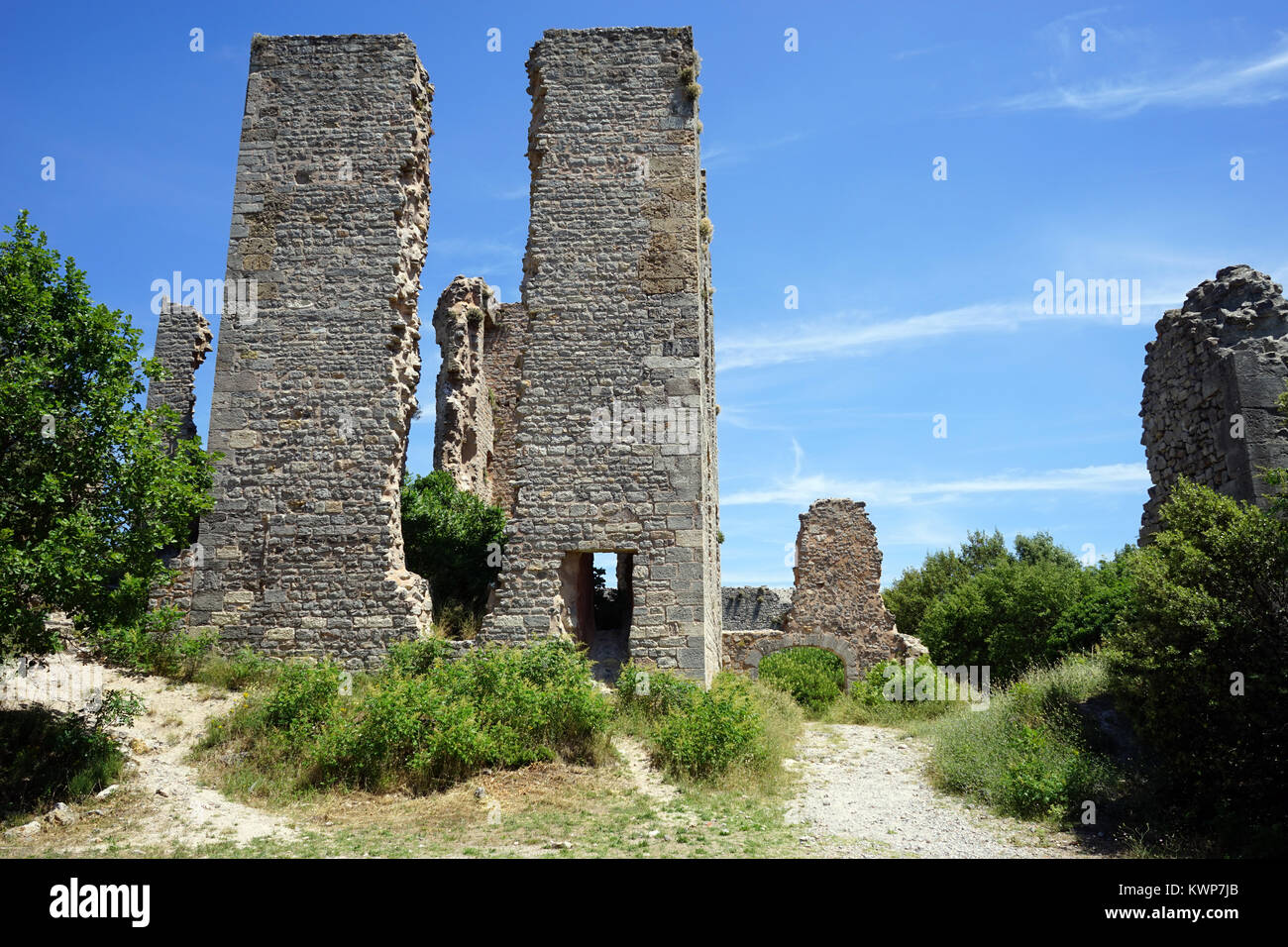 Ruinen von tourves Renaissance Schloss, Frankreich Stockfoto