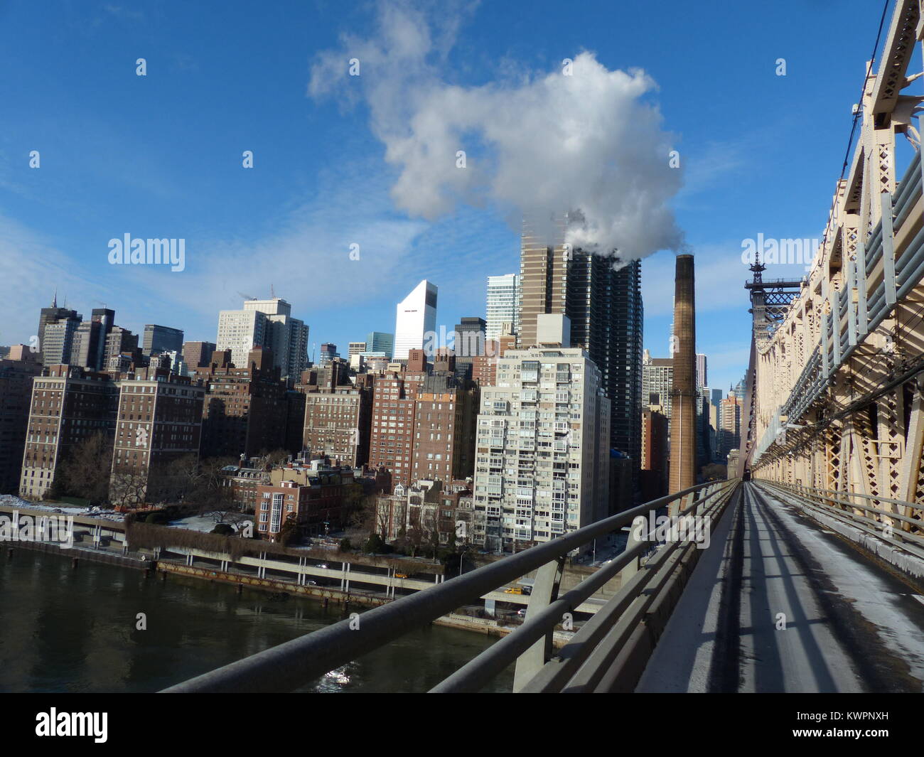 New York City, Manhattan gesehen von Ed Koch Queensborough Bridge äußeren Ebene Stockfoto