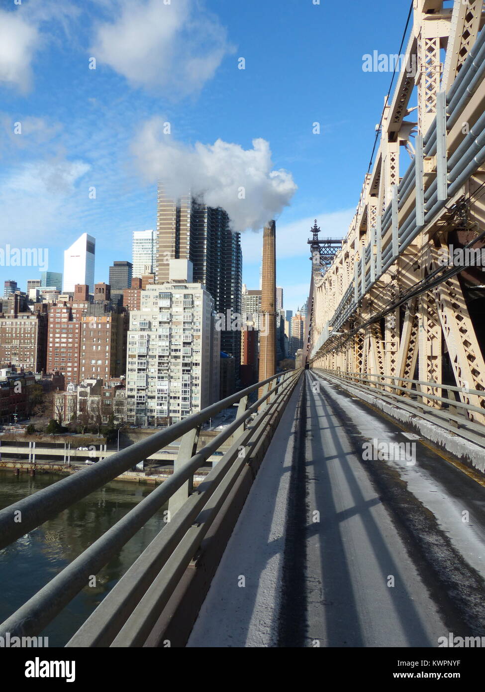 New York City, Manhattan gesehen von Ed Koch Queensborough Bridge äußeren Ebene Stockfoto