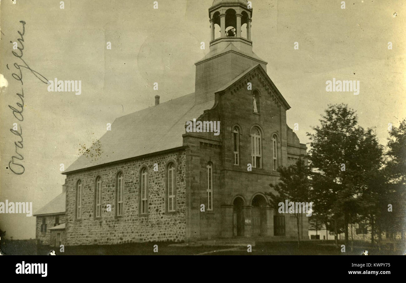 Église de SainteAngèledeMonnoir BNQ P748 S1P 1969 Stockfotografie