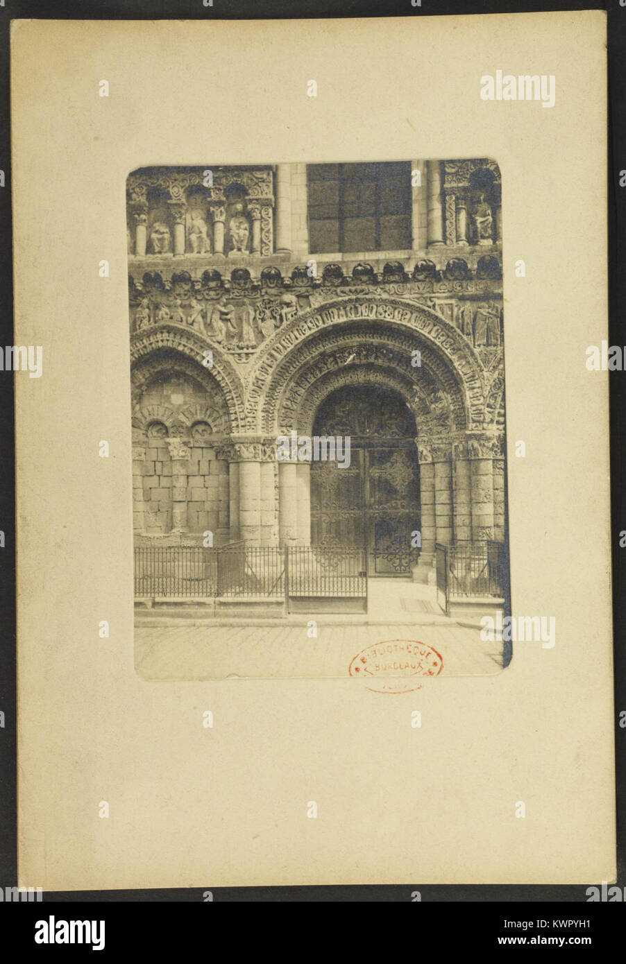 Église Notre-Dame la Grande de Poitiers-J-A Brutails - Université Bordeaux Montaigne - 2037 Stockfoto