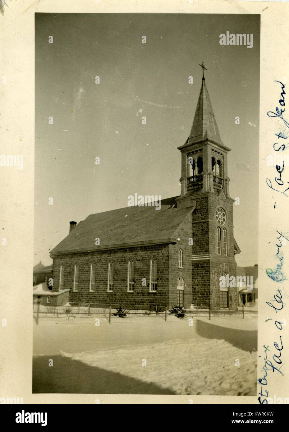 Église Sainte-Croix du Lac-à-la-Croix BNQ P748 S1 P1286 Stockfoto