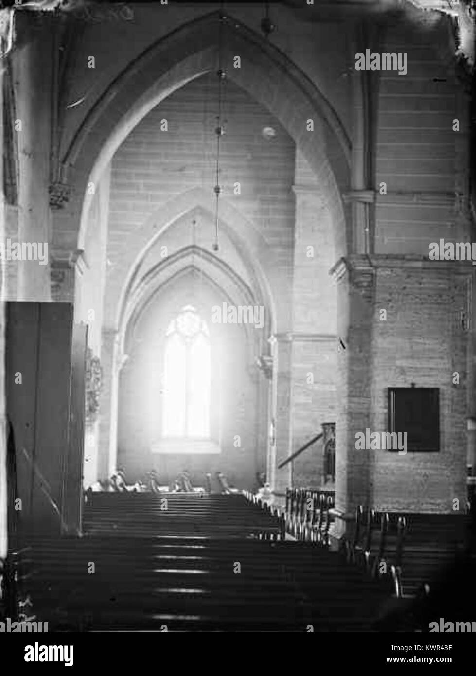 Die Kirche St. Nicolai in Örebro, Schweden, ist eine historische Pfarrkirche aus dem Mittelalter. Erbaut aus Stein mit gotischen Elementen, ist es seit über sieben Jahrhunderten ein wichtiger Ort des christlichen Gottesdienstes. Stockfoto