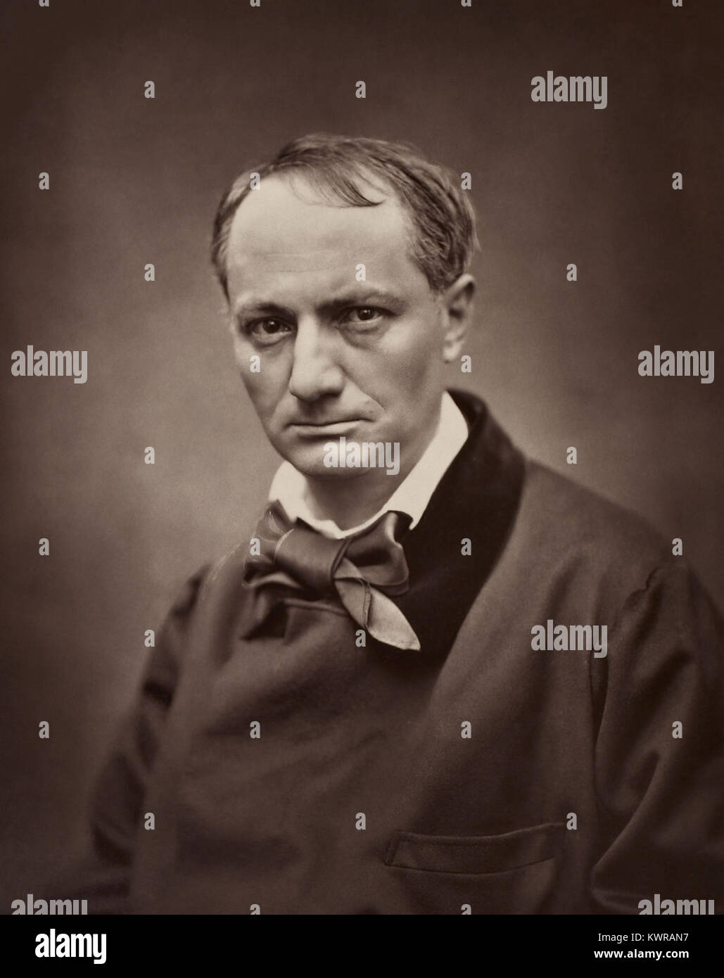 Étienne Carjat, Porträt von Charles Baudelaire, ca. 1862 Stockfoto