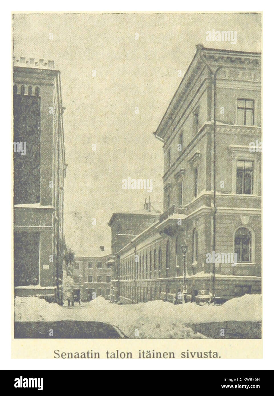 RAUHALA (1921) p 558 Senaatin Talon itäinen sivusta Stockfoto