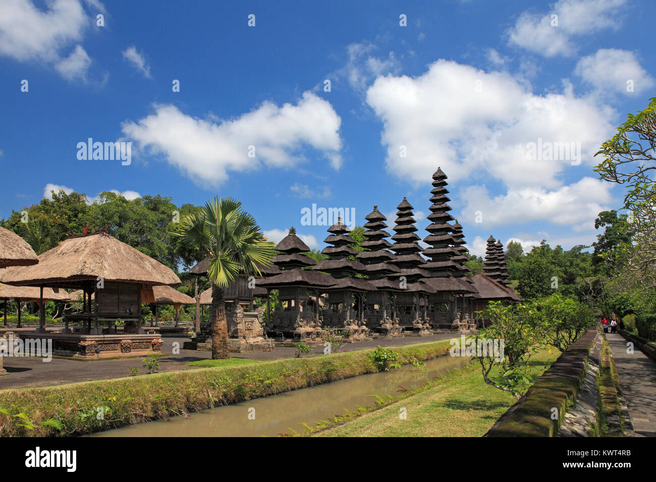 Heiligtümer in den Heiligen Tempel, Utama Mandala, im Pura Taman Ayun, der königliche Tempel von Mengwi, Badung, Bali, Indonesien. Stockfoto