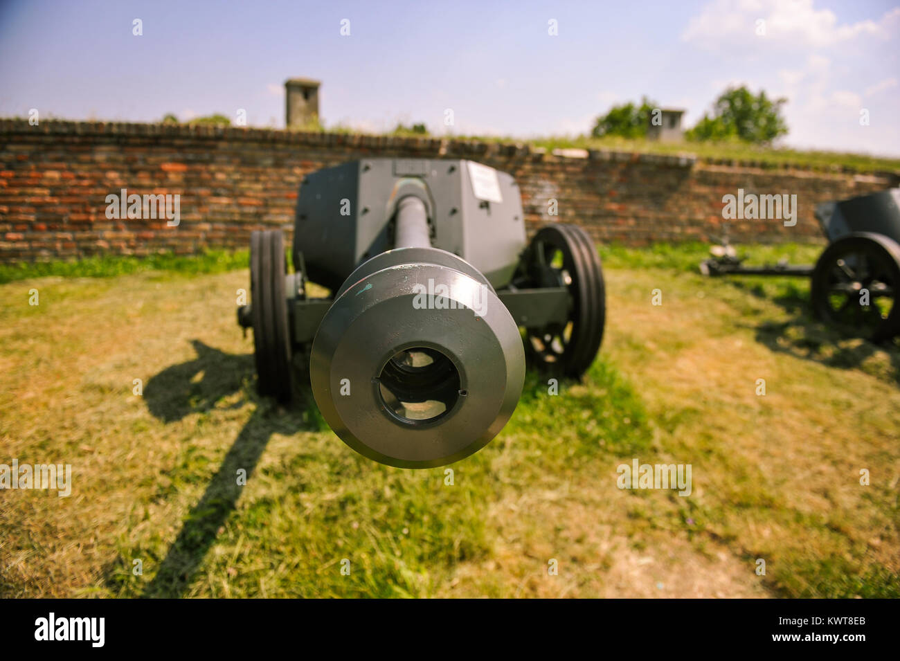 Weltkrieg ich Schwere Kanone Stockfotografie Alamy