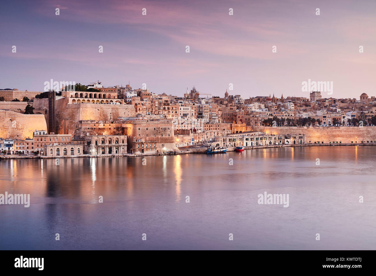 Der Grand Harbour, Valletta, Malta Stockfoto