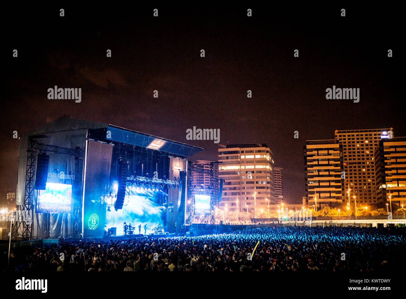 Die spanische Musik Festival Primavera Sound gehört zu den beliebtesten Indie Rock Musik Festivals der Welt. Spanien, 30/05 2015. Stockfoto