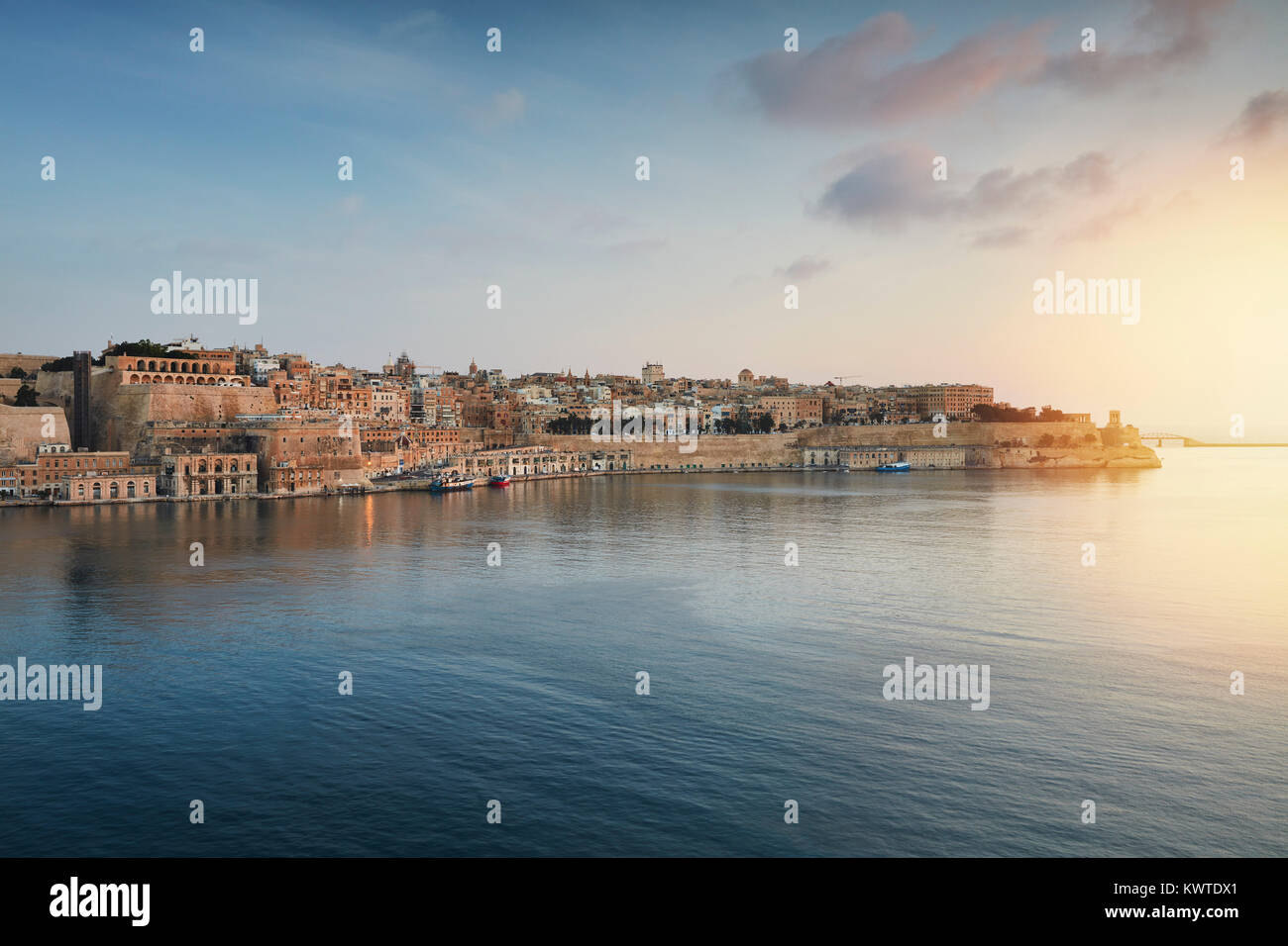 Der Grand Harbour, Valletta, Malta Stockfoto