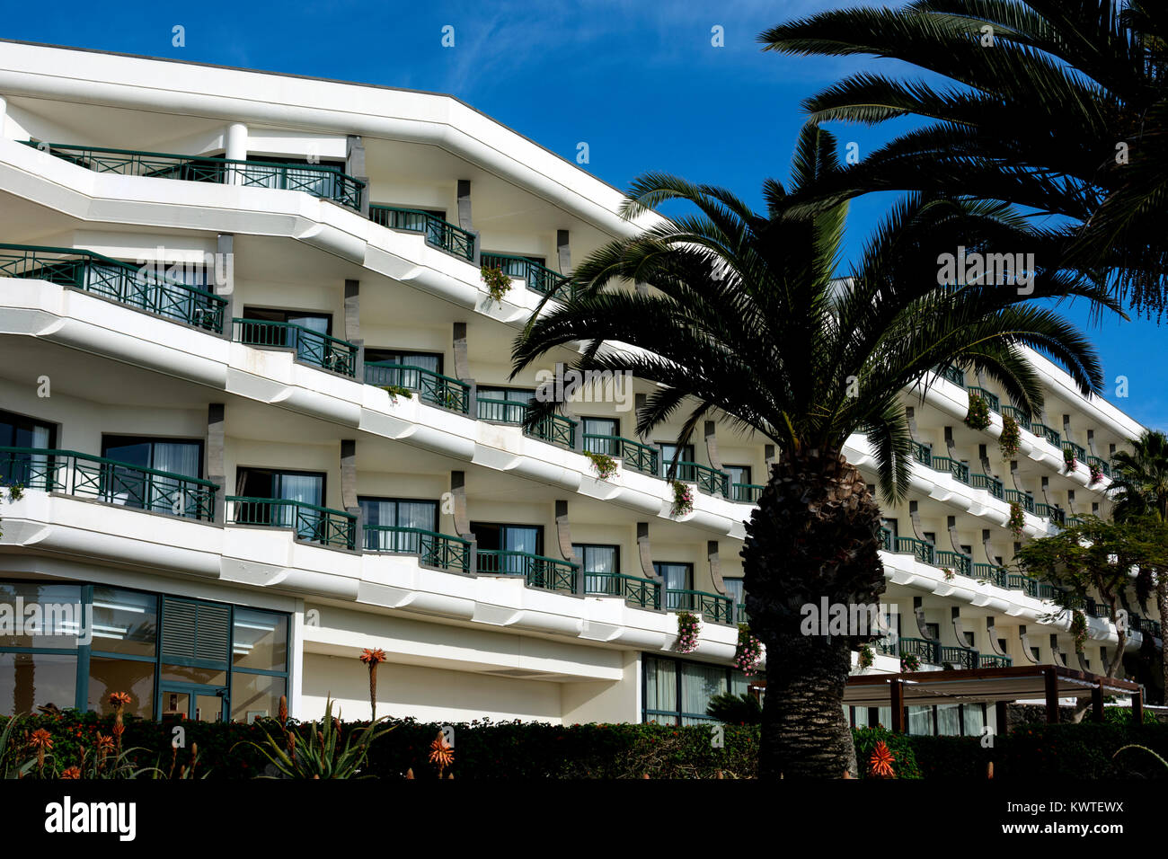 Natura Palace Hotel, Playa Blanca, Lanzarote, Kanarische Inseln, Spanien. Stockfoto