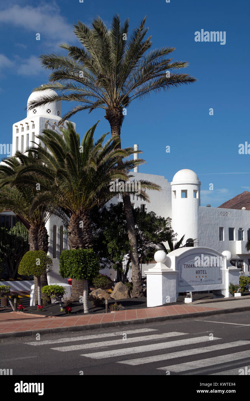 Timanfaya Palace Hotel, Playa Blanca, Lanzarote, Kanarische Inseln, Spanien. Stockfoto