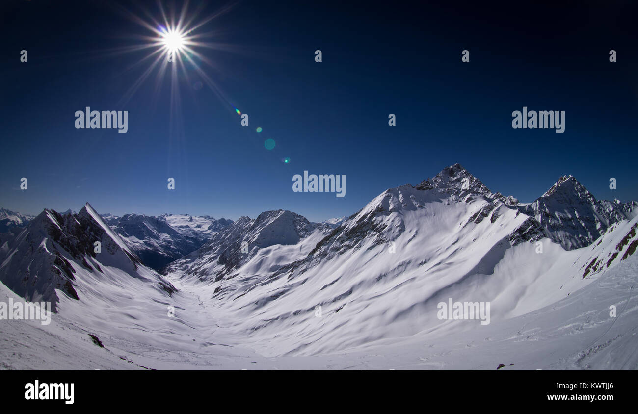 Free Ride Chamonix-Mont-Blanc. Stockfoto