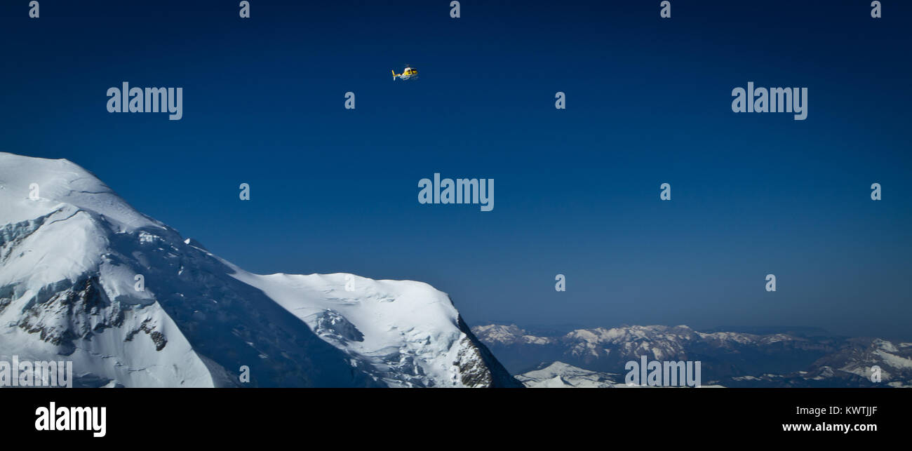 Free Ride Chamonix-Mont-Blanc. Stockfoto